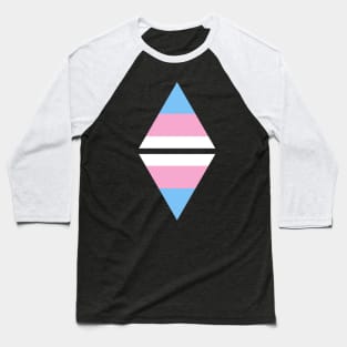 #nerfingwithpride Auxiliary Logo - Transgender Pride Flag Baseball T-Shirt